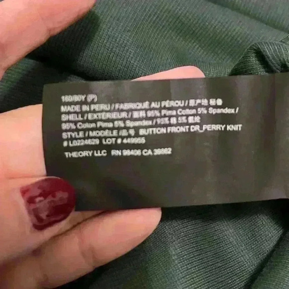 Theory Button Front Perry Knit Dress - Picture 6 of 7